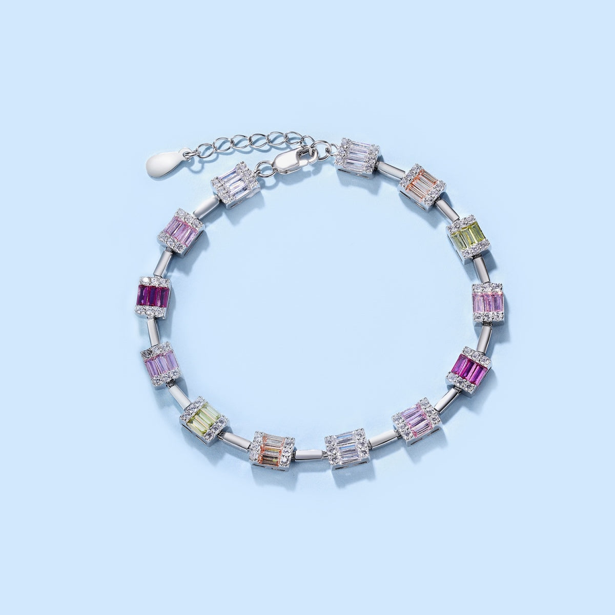 [ELAN LUXE]Dainty Charming Emerald Cut Daily Bracelet