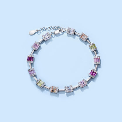 [ELAN LUXE]Dainty Charming Emerald Cut Daily Bracelet