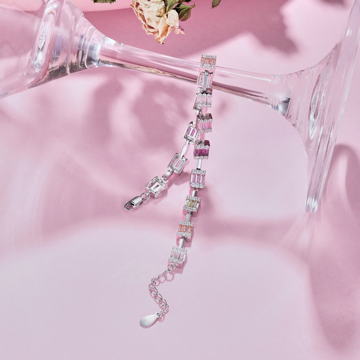 [ELAN LUXE]Dainty Charming Emerald Cut Daily Bracelet
