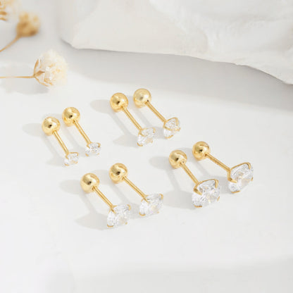 [ELAN LUXE]Unique U-Shaped Ear Bone Earrings