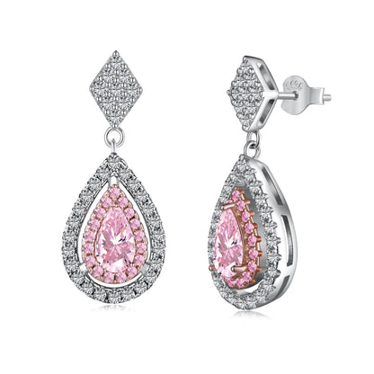[ELAN LUXE]Ornate Delicate Water Drop Shape Banquet Earrings
