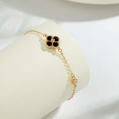 [ELAN LUXE]Delicate Four Leaf Clover Bracelet