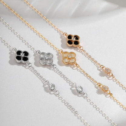 [ELAN LUXE]Delicate Four Leaf Clover Bracelet