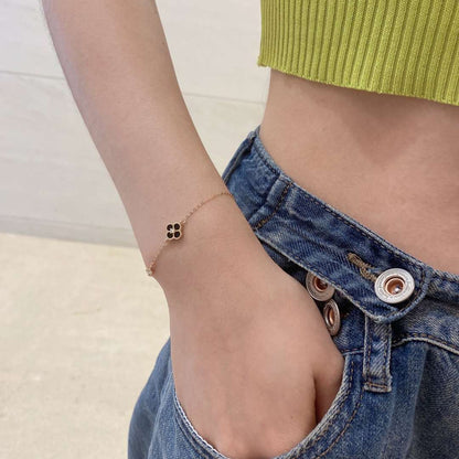 [ELAN LUXE]Delicate Four Leaf Clover Bracelet