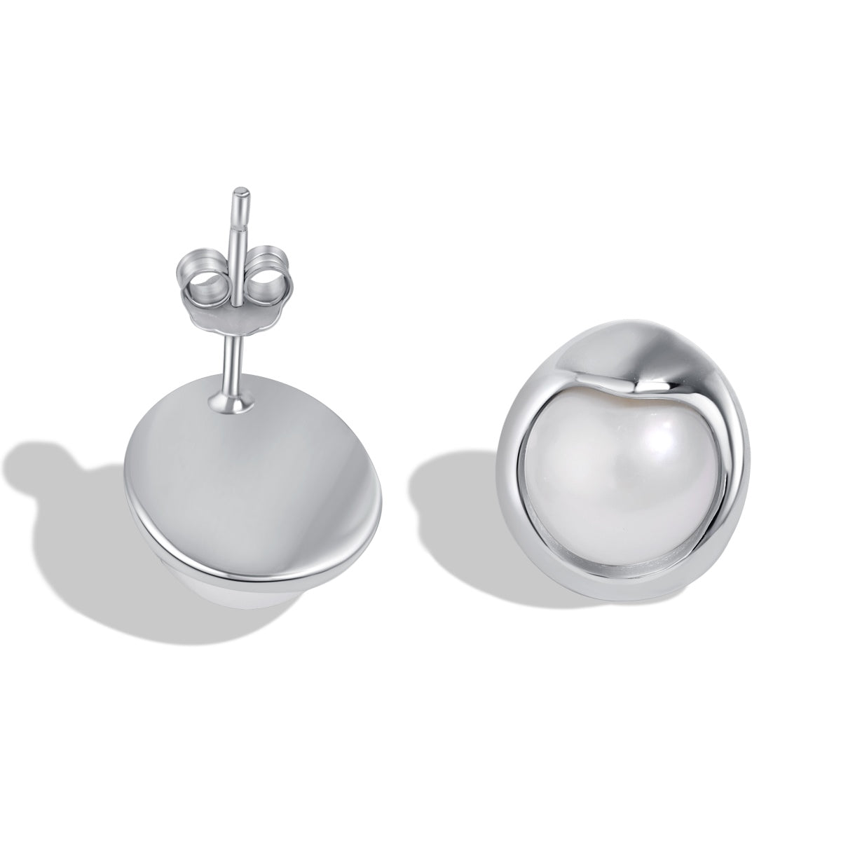 [ELAN LUXE]Dainty Bread Pearl Earrings