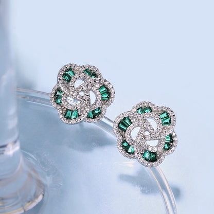 [ELAN LUXE]Exquisite Flower Shape Daily Earrings