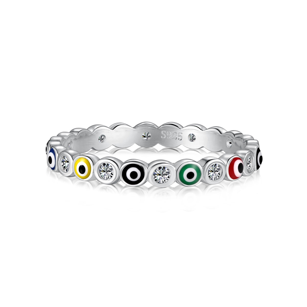 [ELAN LUXE]Sparkling Vibrant Round Shape Daily Ring