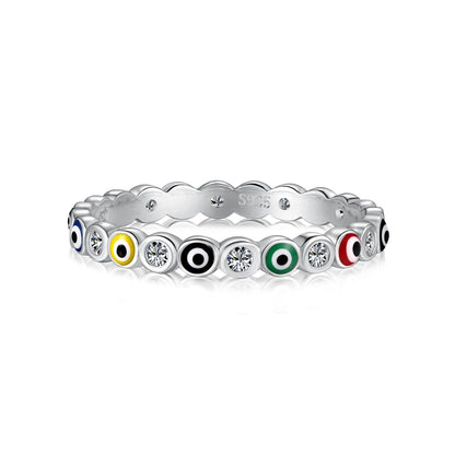 [ELAN LUXE]Sparkling Vibrant Round Shape Daily Ring