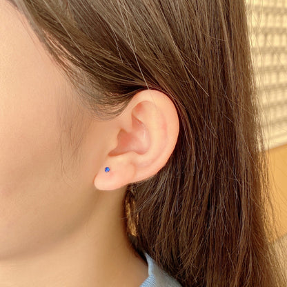 [ELAN LUXE]Delicate Solitaire Earrings
