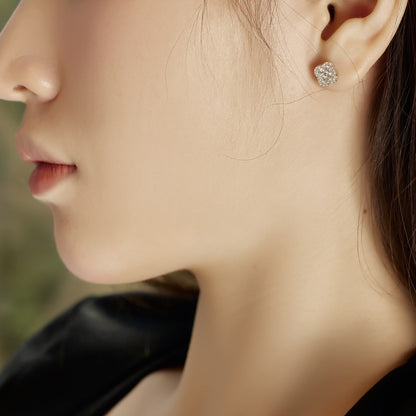 [ELAN LUXE]Four-Leaf Clover Flower Shaped Earrings
