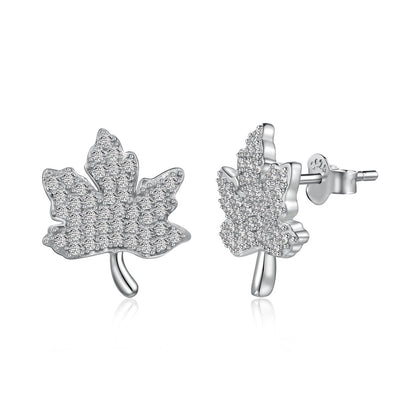 [ELAN LUXE]Exquisite Maple Leaf Design Earrings