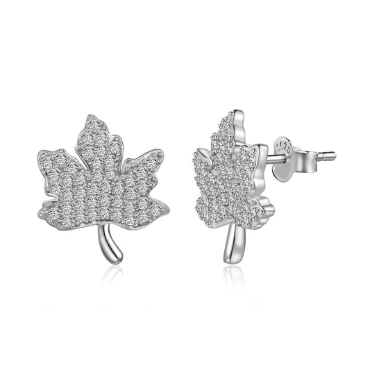 [ELAN LUXE]Exquisite Maple Leaf Design Earrings