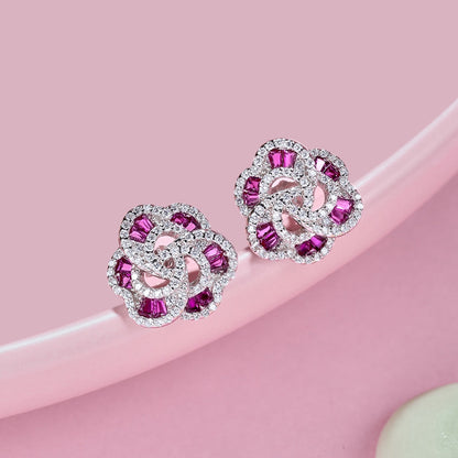 [ELAN LUXE]Exquisite Flower Shape Daily Earrings