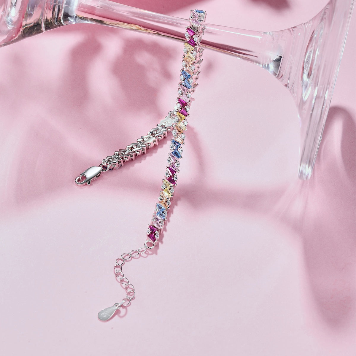 [ELAN LUXE]Ornate Sparkling Multi Cut Party Bracelet