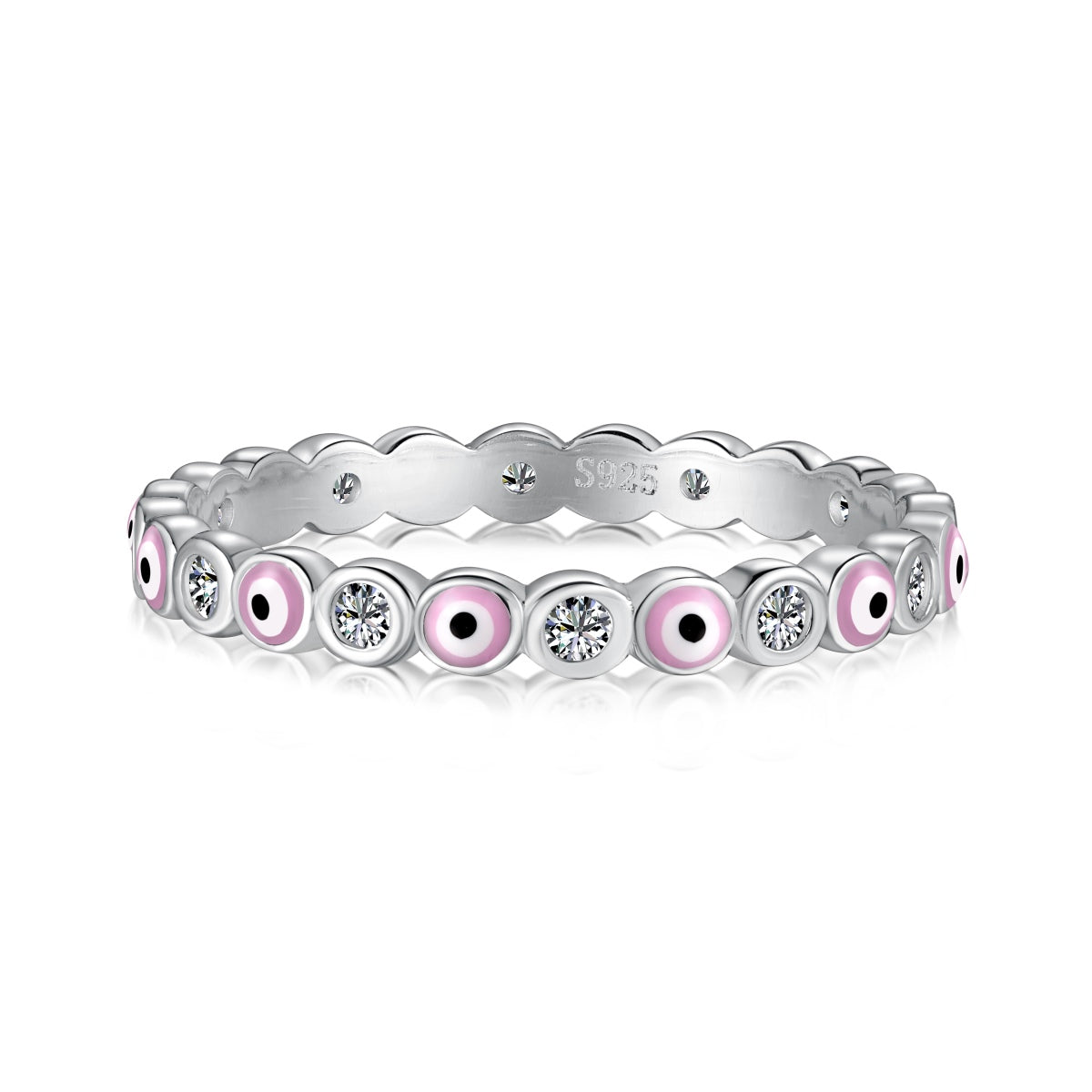 [ELAN LUXE]Sparkling Vibrant Round Shape Daily Ring