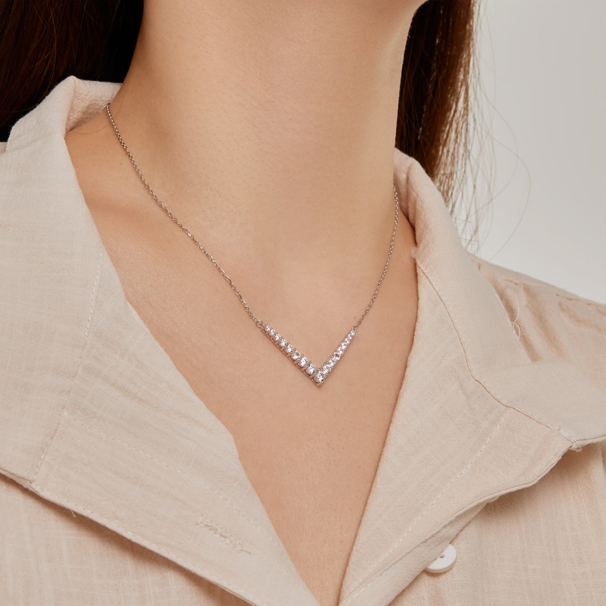 [ELAN LUXE]Ornate Round Cut Necklace