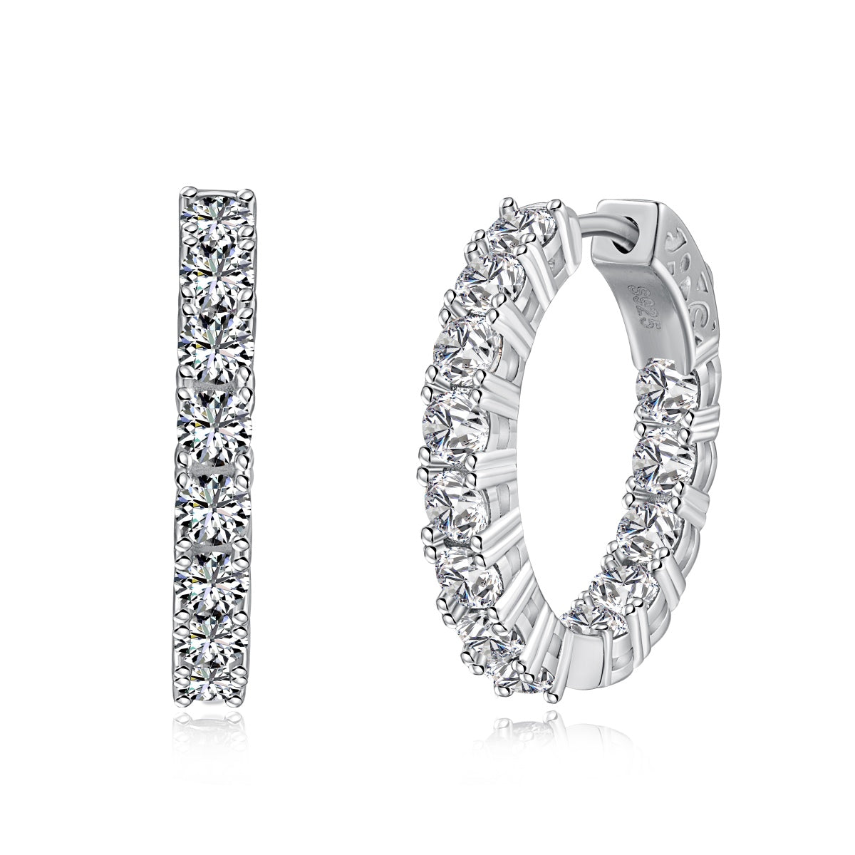 [ELAN LUXE]Unique Round Cut Daily Earrings