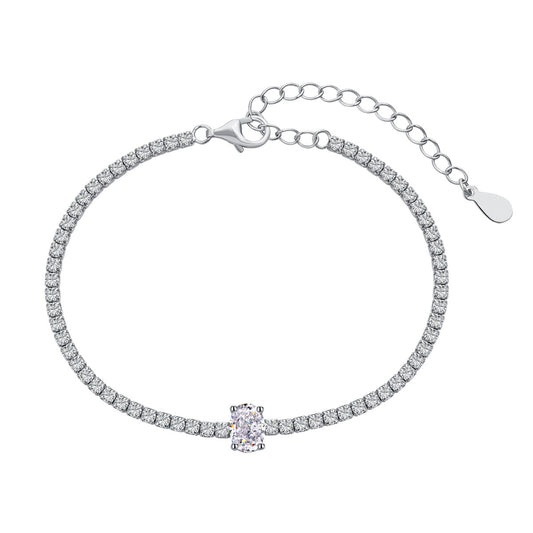 [ELAN LUXE]0.75 Carat Exquisite Oval Cut Daily Bracelet