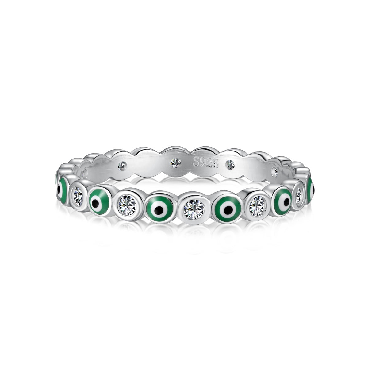 [ELAN LUXE]Sparkling Vibrant Round Shape Daily Ring