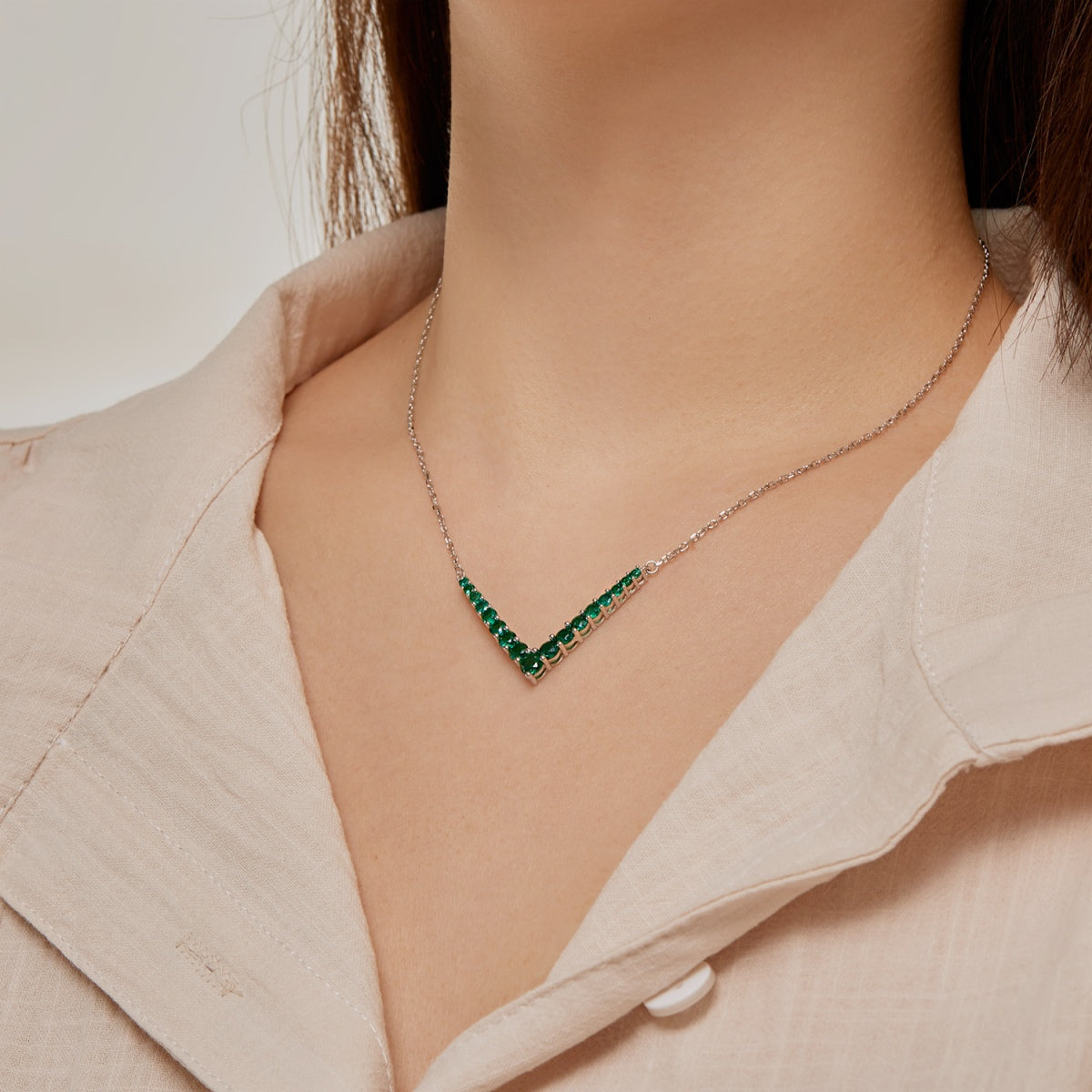 [ELAN LUXE]Ornate Round Cut Necklace