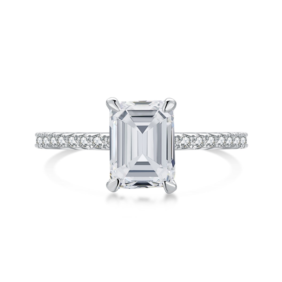 [ELAN LUXE]2.0 Carat Scintillating Ornate Radiant Cut Party Ring