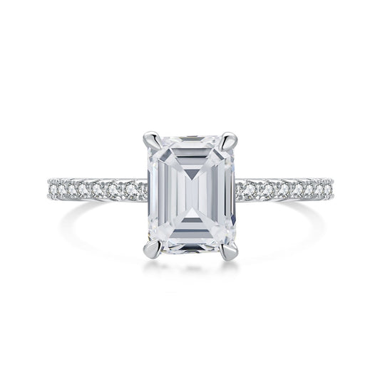[ELAN LUXE]2.0 Carat Scintillating Ornate Radiant Cut Party Ring