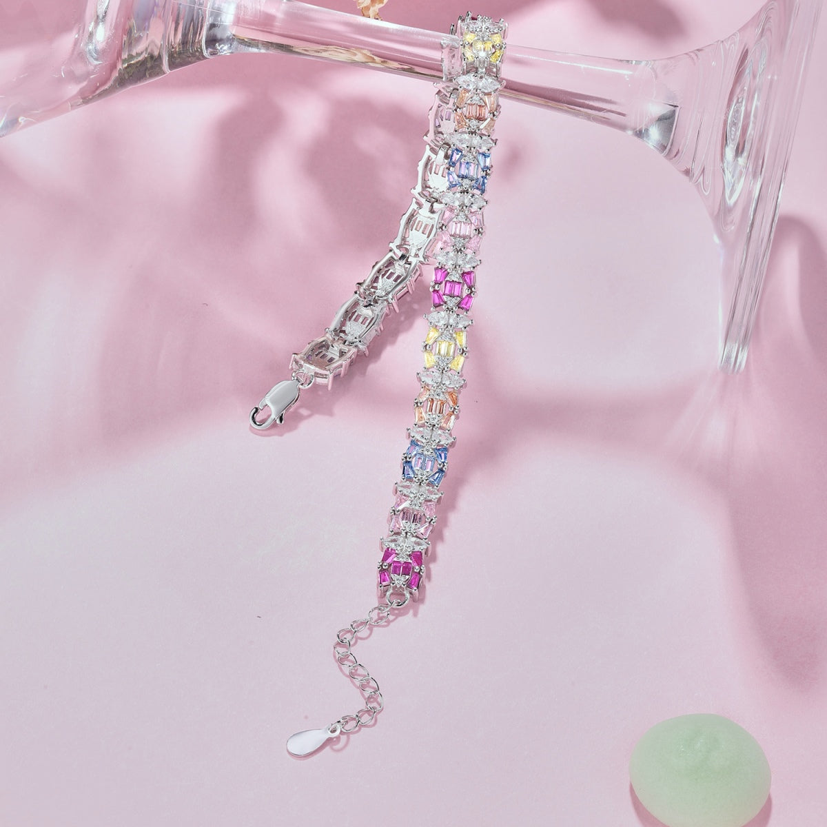 [ELAN LUXE]Delicate Colorful Multi Cut Party Bracelet
