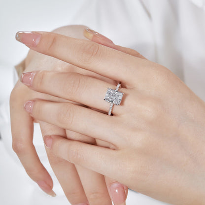 [ELAN LUXE]4.0 Carat Luxurious Engagement Ring