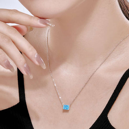[ELAN LUXE]Luxurious Square Shape Colorful Necalack