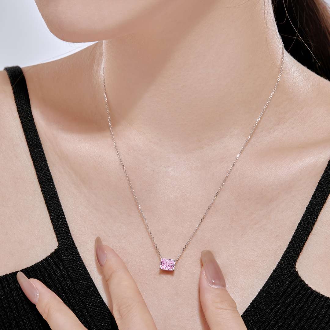 [ELAN LUXE]Luxurious Square Shape Colorful Necalack