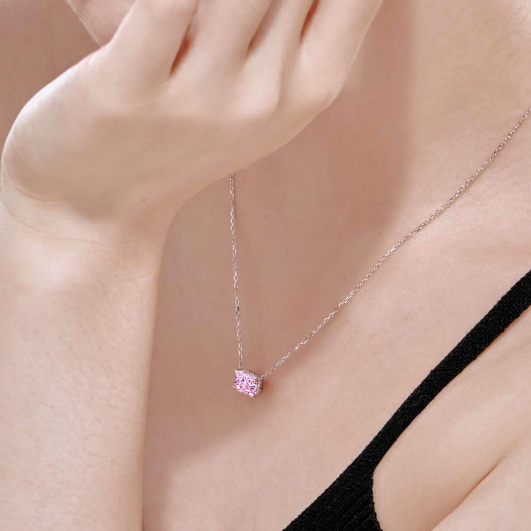 [ELAN LUXE]Luxurious Square Shape Colorful Necalack