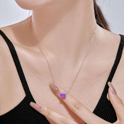 [ELAN LUXE]Luxurious Square Shape Colorful Necalack