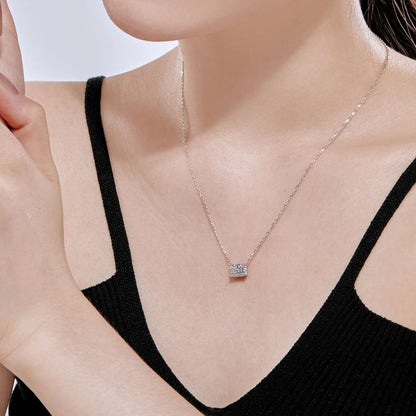 [ELAN LUXE]Luxurious Square Shape Colorful Necalack