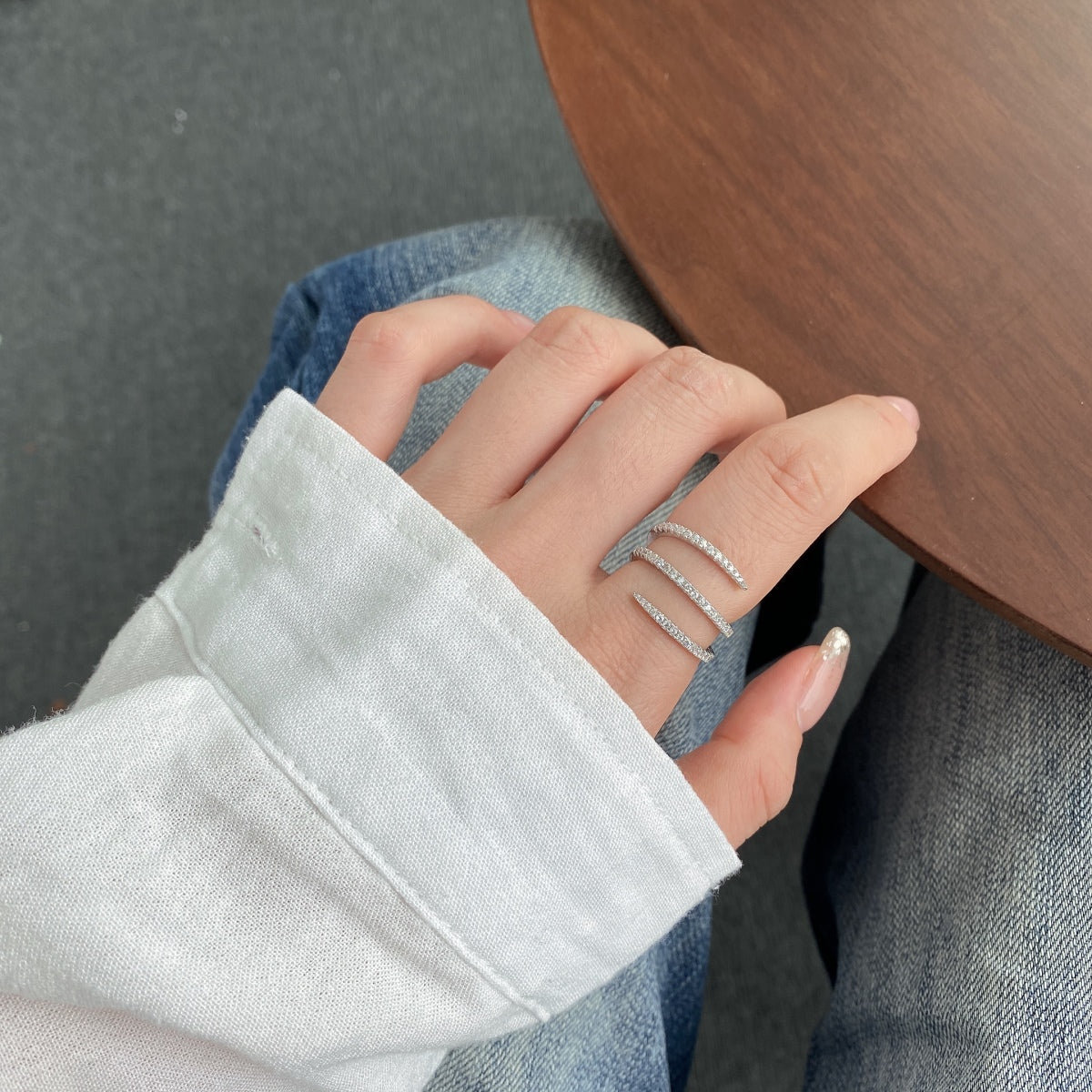 [ELAN LUXE]Unique Vibrant Entangle Daily Ring
