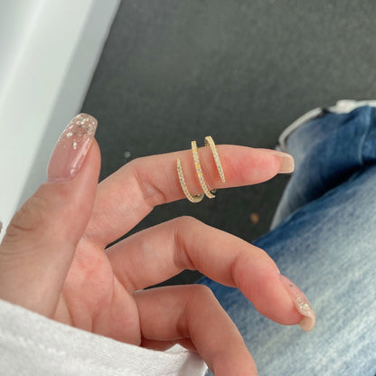 [ELAN LUXE]Unique Vibrant Entangle Daily Ring