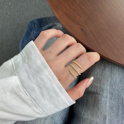 [ELAN LUXE]Unique Vibrant Entangle Daily Ring
