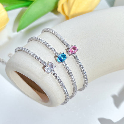 [ELAN LUXE]0.75 Carat Exquisite Oval Cut Daily Bracelet