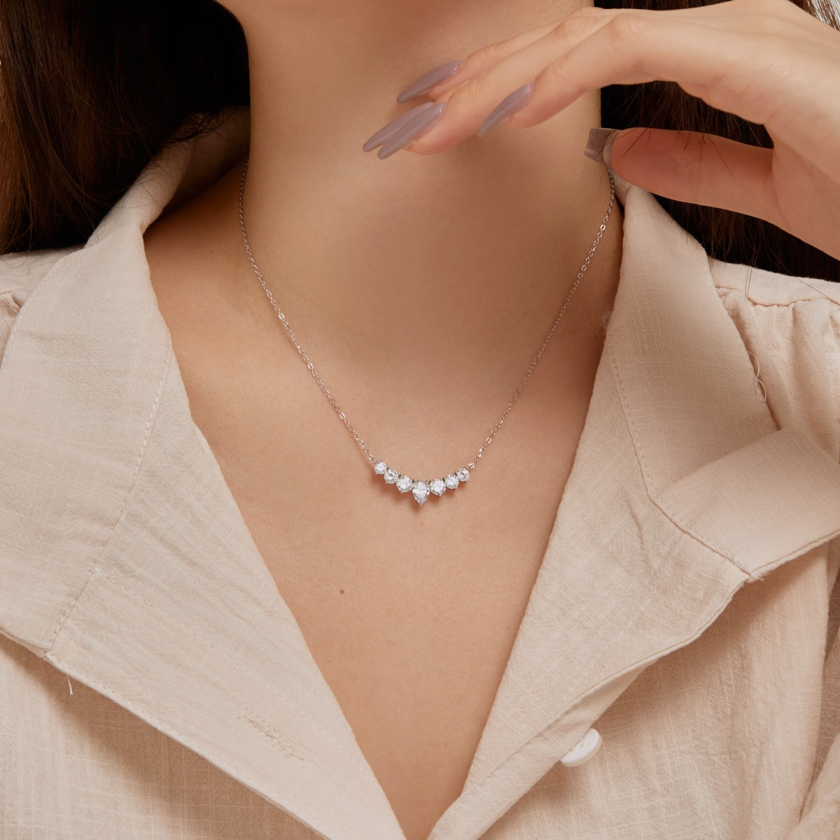 [ELAN LUXE]Dainty Colorful Heart Necklace
