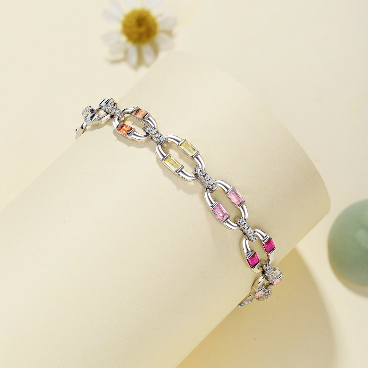[ELAN LUXE]Dazzling Colorful Daily Bracelet