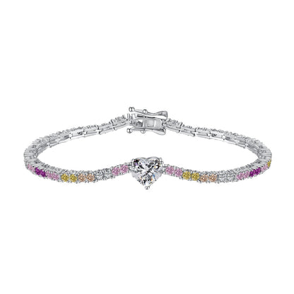 [ELAN LUXE]Delicate Romantic Heart Shape Lover Bracelet