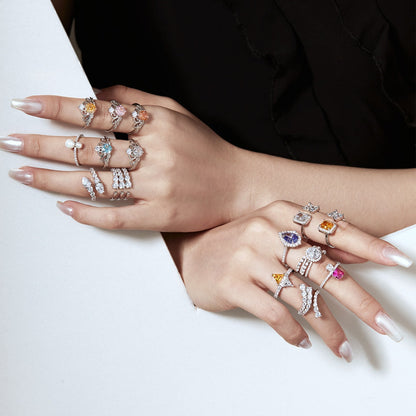 [ELAN LUXE]Unique Vivid Snake Shape Daily Ring