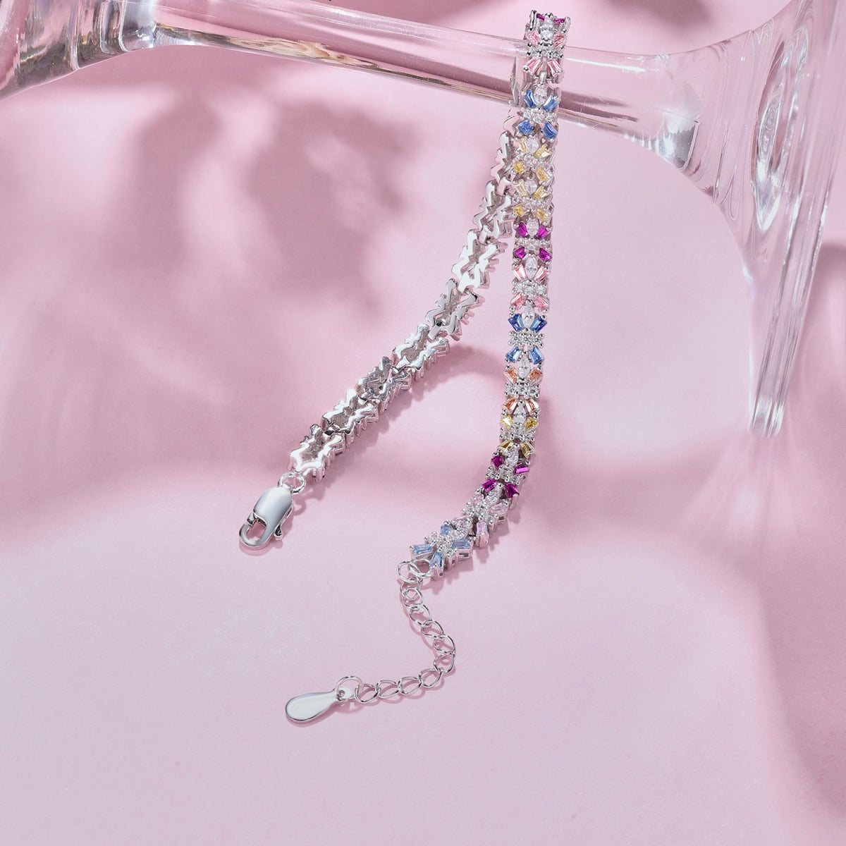 [ELAN LUXE]Radiant Colorful Emerald Cut Party Bracelet
