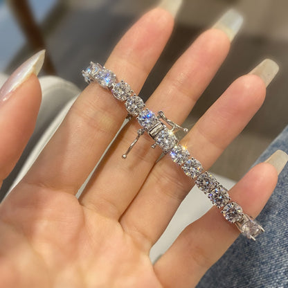 [ELAN LUXE]0.75 Carat Dazzling Round Cut Wedding Bracelet
