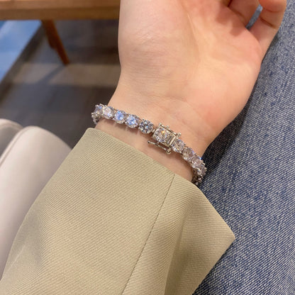 [ELAN LUXE]0.75 Carat Dazzling Round Cut Wedding Bracelet