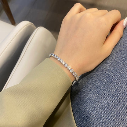 [ELAN LUXE]Ornate Sparkling Round Cut Wedding Bracelet