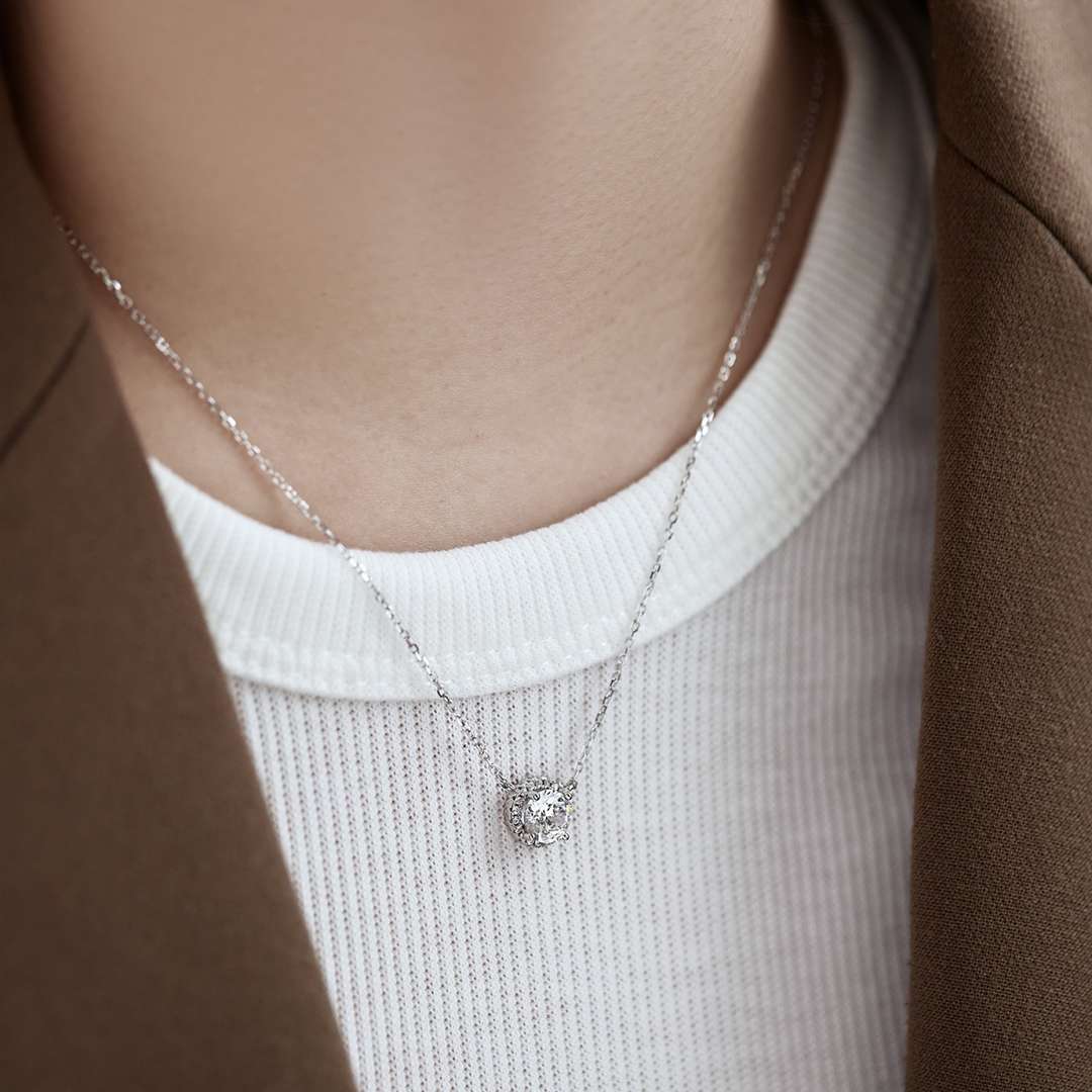 [ELAN LUXE]Luxurious Round Cut Necklace