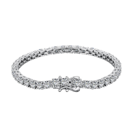 [ELAN LUXE]Luxurious Ornate Round Cut Tennis Bracelet