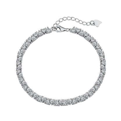 [ELAN LUXE]Dazzling Romantic Heart Shape Lover Bracelet