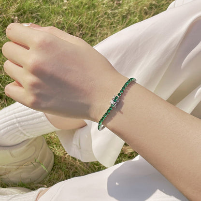 [ELAN LUXE]Radiant Colorful Round Cut Party Bracelet
