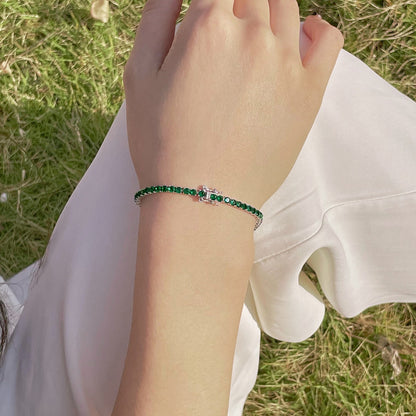 [ELAN LUXE]Radiant Colorful Round Cut Party Bracelet